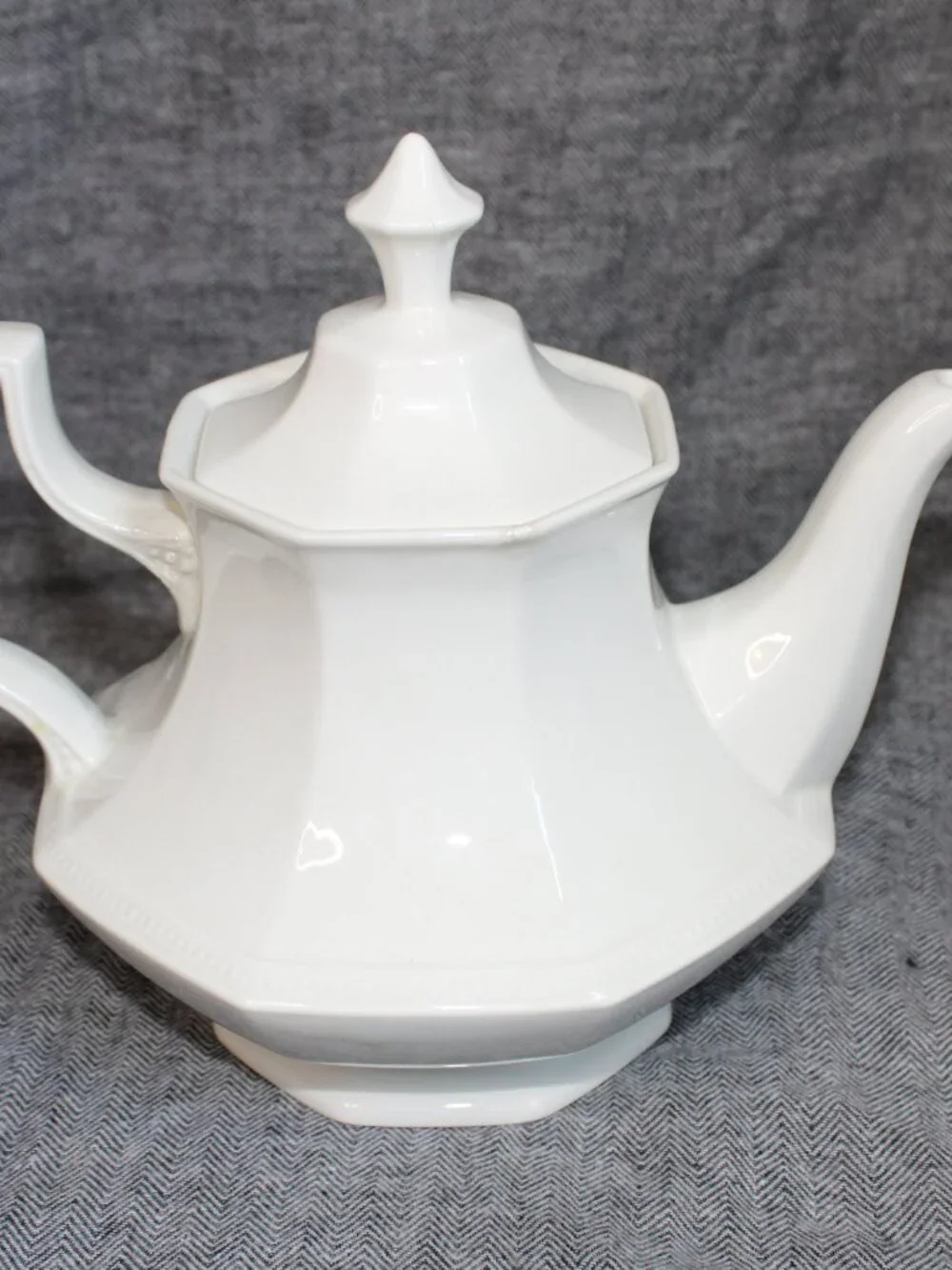 Vintage Johnson Bros English Ironstone Teapot, Creamer, Sugar Bowl Set